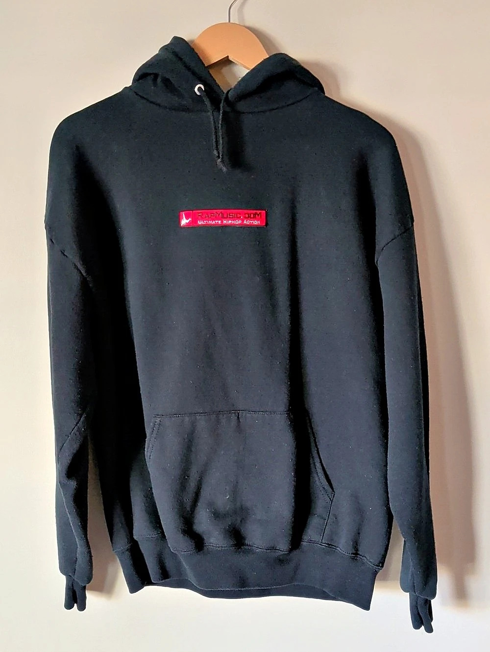 Vintage 90s Jerzees Black Pullover Hoodie XL
